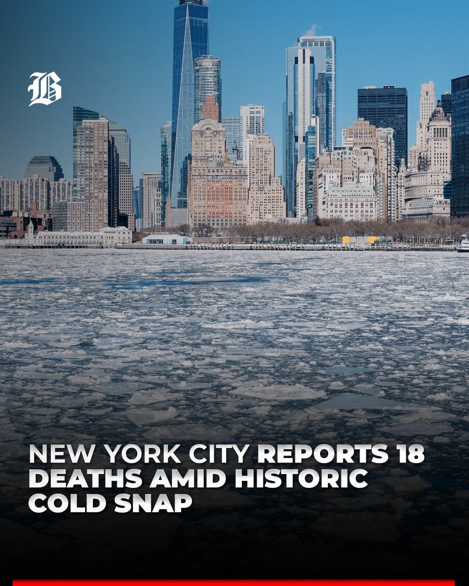 BarlamanToday's tweet image. New York City has experienced one of its longest stretches of sub-zero temperatures in six decades, claiming 18 lives. Mayor Zohran Mamdani urged residents on Tuesday to stay safe, remain indoors, and support one another.

#USA #NewYorkCity #SubZeroTemperatures #Deaths #CodeBlue