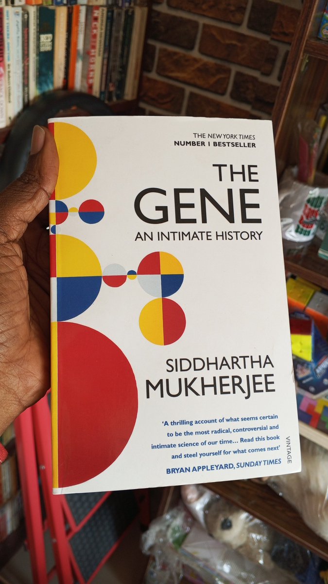 THE GENE 

What if everything you are was written before you were born?
In The Gene, Siddhartha Mukherjee explores DNA, power, and destiny from eugenics to gene editing. Brilliant, unsettling, and impossible to ignore.

PRICE: 21,000 NGN 📌