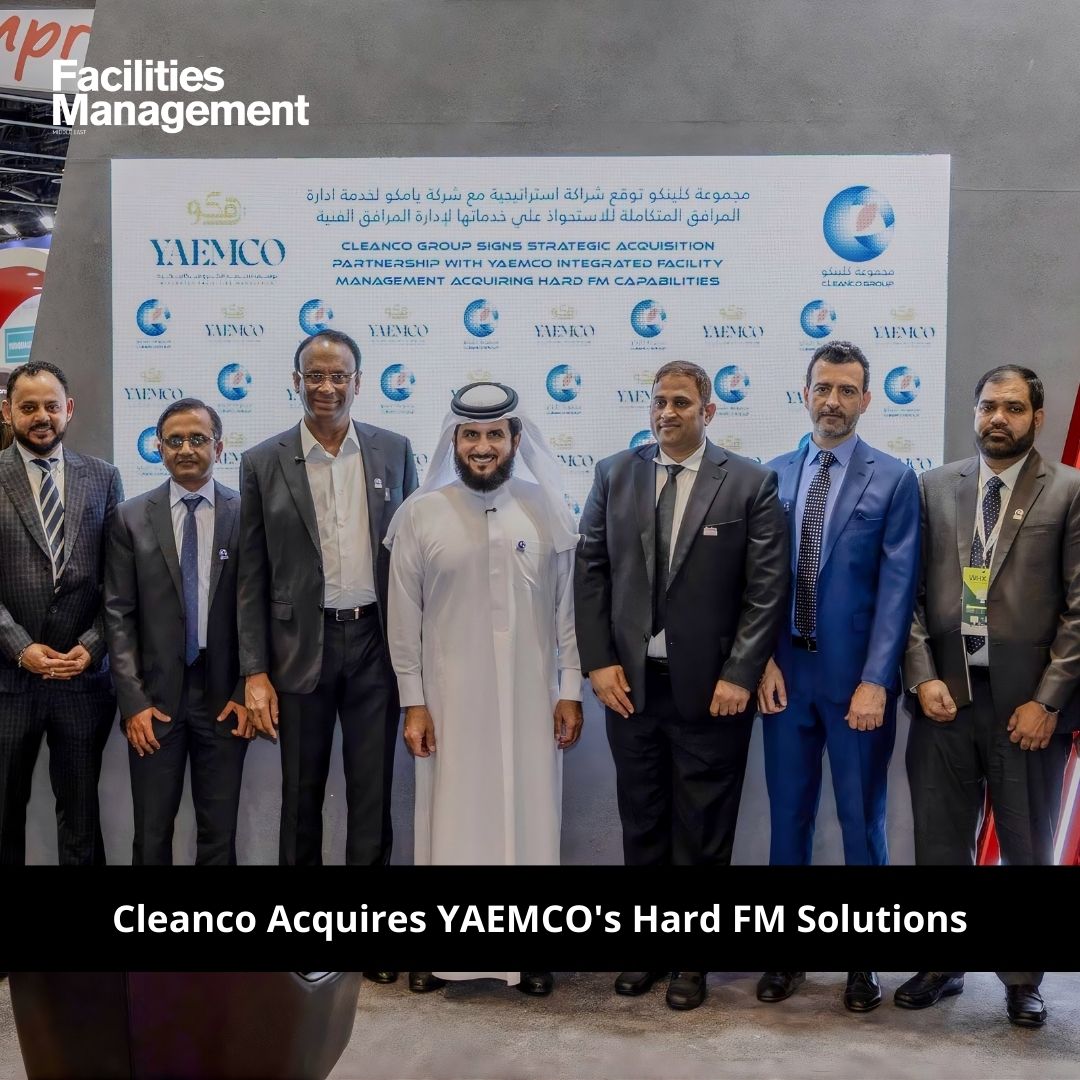 The Cleanco Group has signed an acquisition agreement with <a href="/yaemco/">YAEMCO</a> LLC to acquire its Hard Facilities Management (Hard FM) solutions at the World Health Expo (WHX). 

Read the full story: loom.ly/WcFcZfc