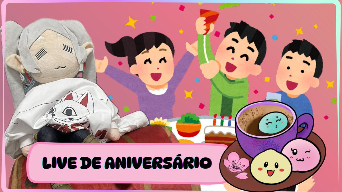 Cafe_com_Mochi's tweet photo. Amanhã, dia 11, é aniversário de 1 ano do Café com Mochi!!! 
Pra comemorar junto com todos, resolvemos fazer uma live ❤️
Bora nos encontrar às 9h da manhã (horário do Brasil) na quarta pra comemorar! 

https://t.co/o5Yn6mBYXJ https://t.co/OjGVINpMiZ