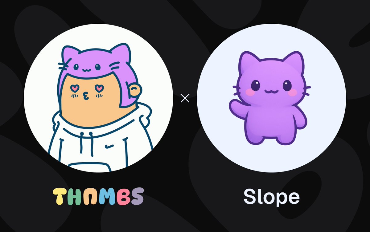 thumbsnftsui's tweet image. 🤝 Thumbs NFT x Slope Bot

We’ve partnered with SlopeBot, the all-in-one engagement engine designed to help Discord servers grow organically. Engagement, Twitter rewards, support tickets, games, quests, beautiful messages and more, all in one adorable package.

This partnership…
