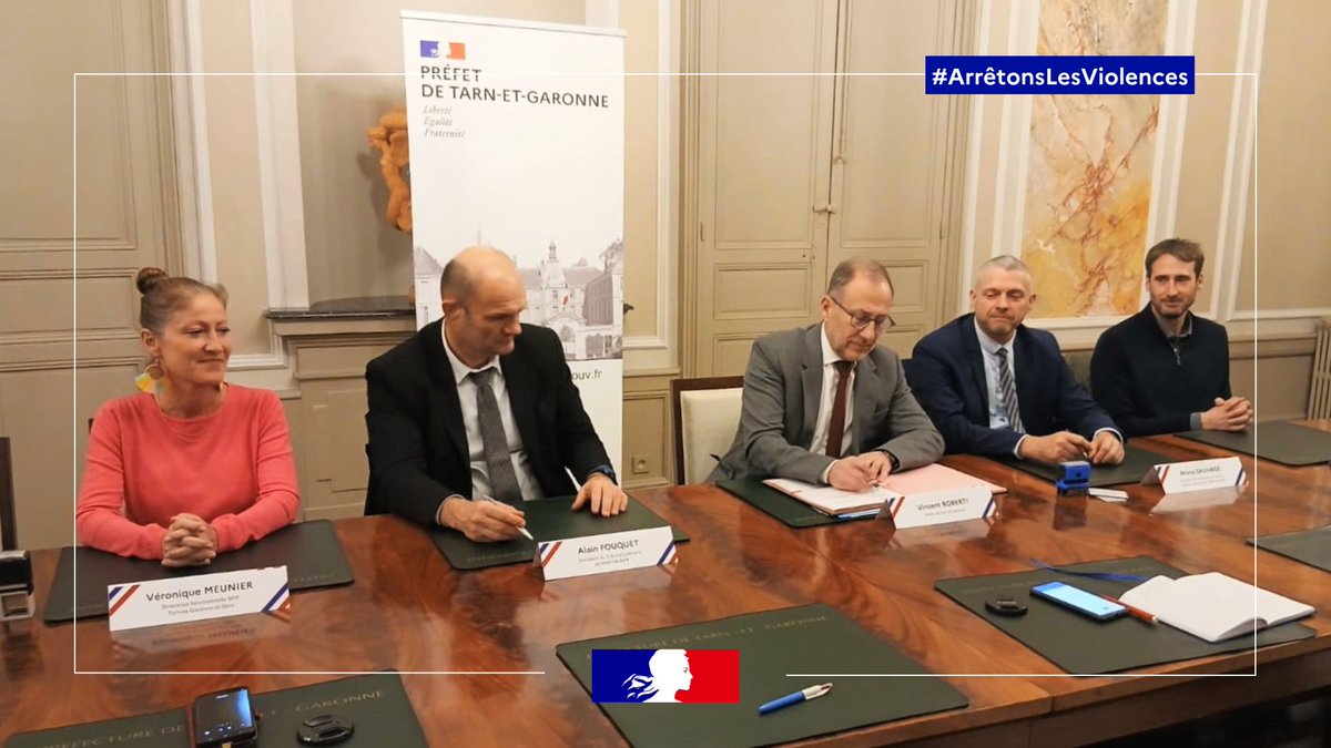 Image de Préfet de Tarn-et-Garonne - #ArrêtonsLesViolences ❌ | Le 9 février, le préfet Vincent Roberti et les partenaires judiciaires et