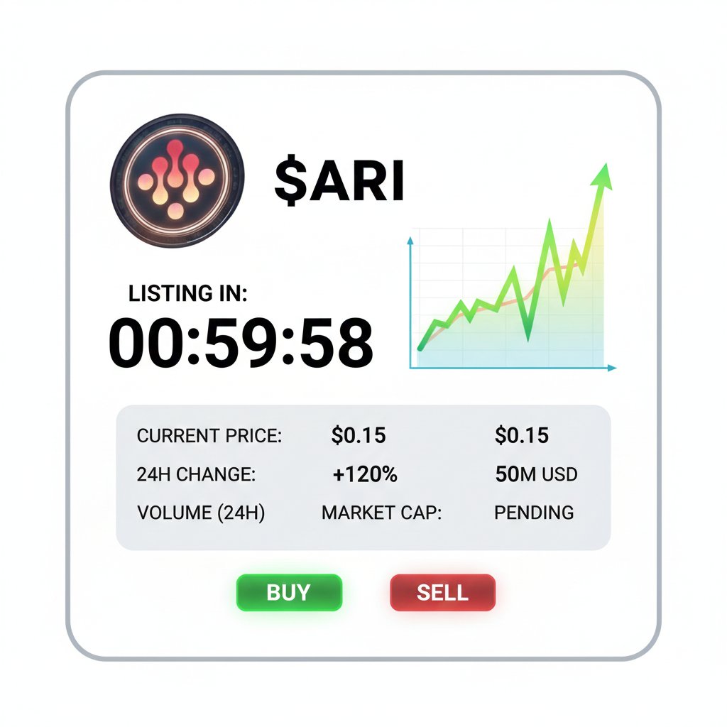 $ARI TGE IS { IMMINENT } 📶

💰 Supply: 500,000,000
🎯 Target: $0.15-$0.35
🗓️ Date: Late Q1 {2026}

 👇Drop your prediction