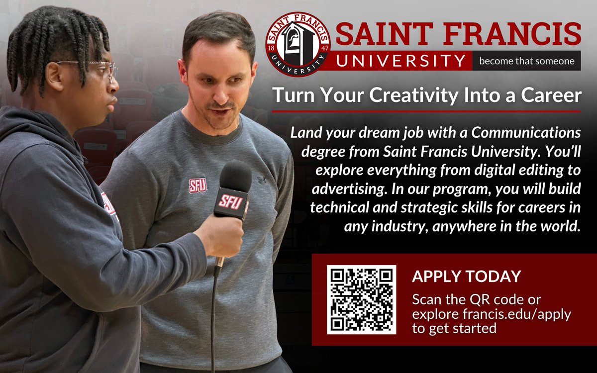 Saint Francis University Communications tweet media