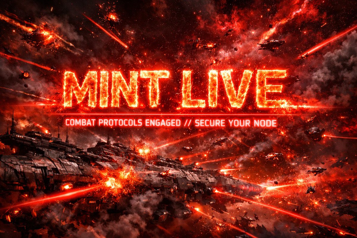 🚨 MINT LIVE - GTD PHASE

⚙️ NODE INFRASTRUCTURE
└🌎 Mint Platform: node.playorionwars.com
└📦 Supply: 1,111 Units
└💎 Output: $6 - $48 Iridium / Mo (Per Node)
└🛡️ Rate: 1 Iridium = 1 USDC (Fixed)
└⚡ Activation: Instant
└🌎 OpenSea: opensea.io/collection/ori…

📅 DEPLOYMENT