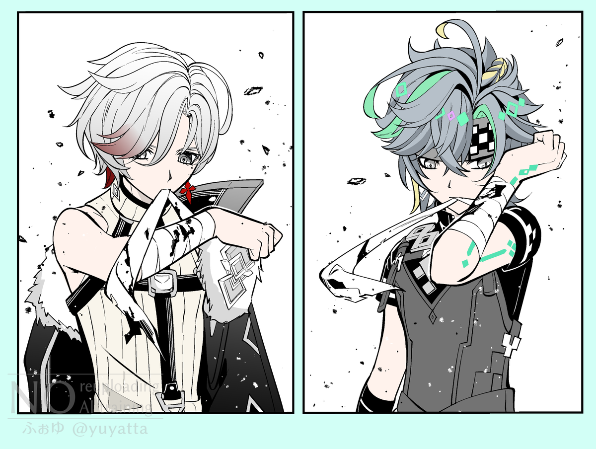 セルフ応急処置うまそう

#キィニチ #イルーガ