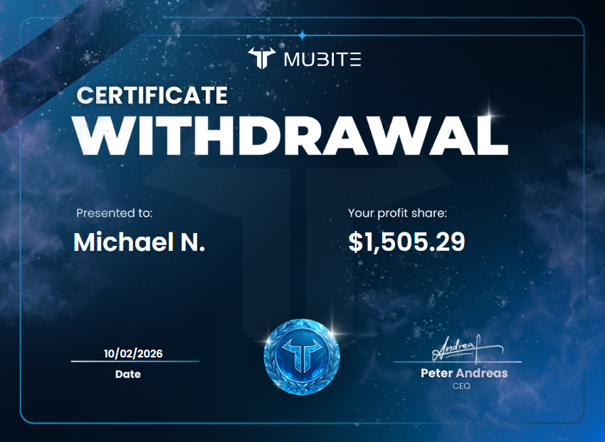 💸 PAYOUT APPROVED 

👤 Trader: Michael N.
💰 Profit Withdrawn: 1505 USDT 
✅Funded. Traded. Paid. 

Want to be next? Start today &amp; get your funded account 👉 mubite.com