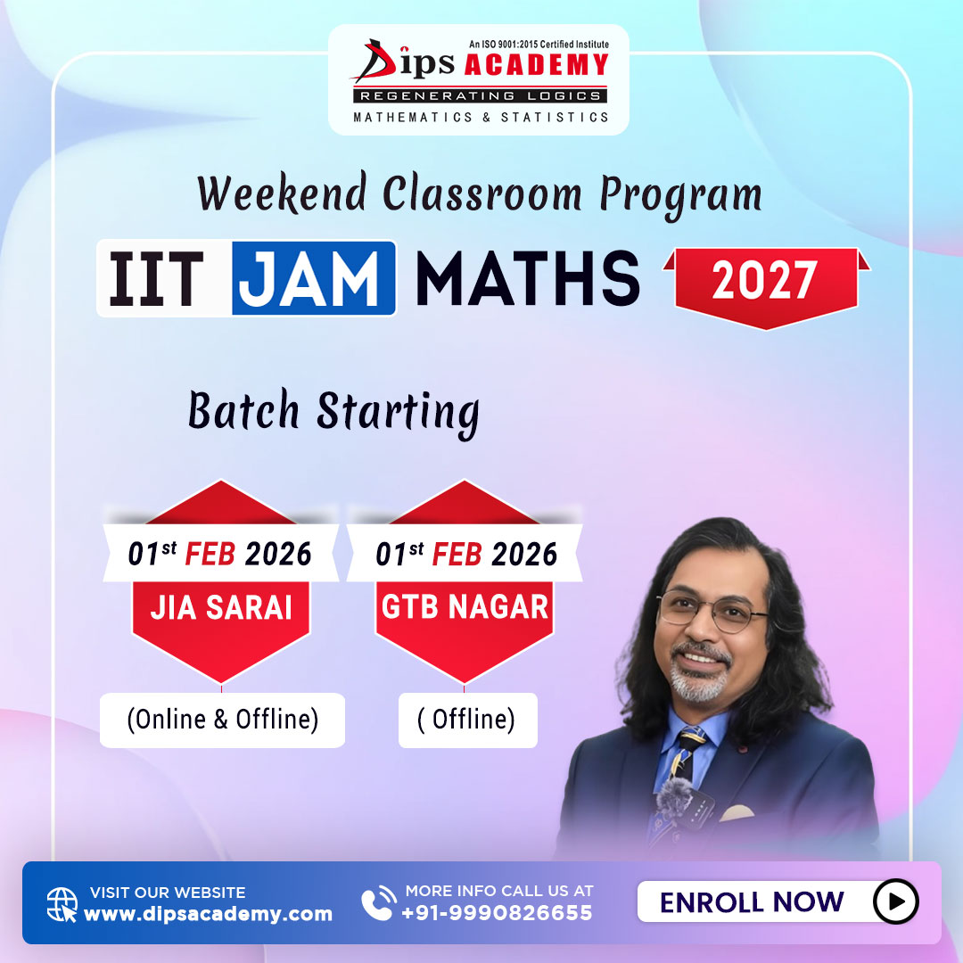 🚀 𝗜𝗜𝗧 𝗝𝗔𝗠 𝗠𝗮𝘁𝗵𝗲𝗺𝗮𝘁𝗶𝗰𝘀 𝟮𝟬𝟮𝟳 – 𝗪𝗲𝗲𝗸𝗲𝗻𝗱 𝗕𝗮𝘁𝗰𝗵!

🌐 Enroll Now: dipsacademy.com/course-jam-mat…

*
*
*

#IITJAM2027 #Mathematics #NZvUAE #JUNGKOOKxHUBLOT