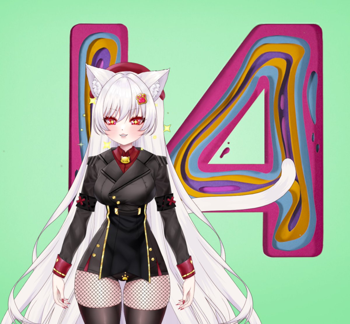 Good morning~!
Its my Cat Anniversary wow~ actual cativersary~  #MyXAnniversary #Vtubers  #catgirl #girls #ENVtubers
