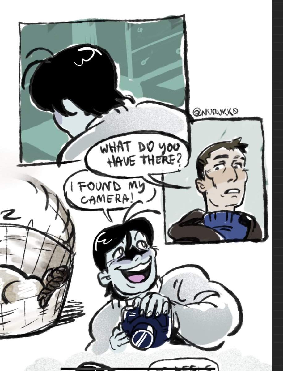 nurukk0's tweet photo. Some doodles from rp with my friend
Pale man is slowly gaining his old memories of his beloved hobby 
#palegun https://t.co/hC5f70n3Ti