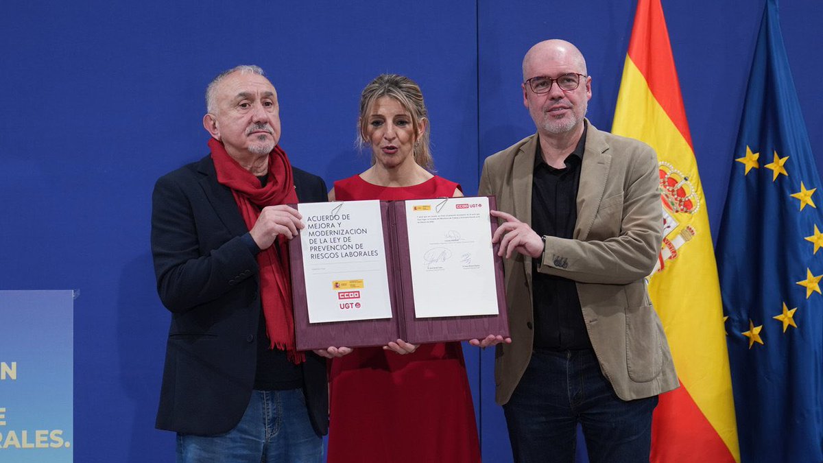 Hace 30 años se promulgó la Ley de Prevención de Riesgos Laborales. Una buena ley superada por la evolución del empleo, la sociedad, los nuevos riesgos sistémicos…
Hoy acordamos su modernización para combatir la lacra de los accidentes laborales y las enfermedades profesionales.