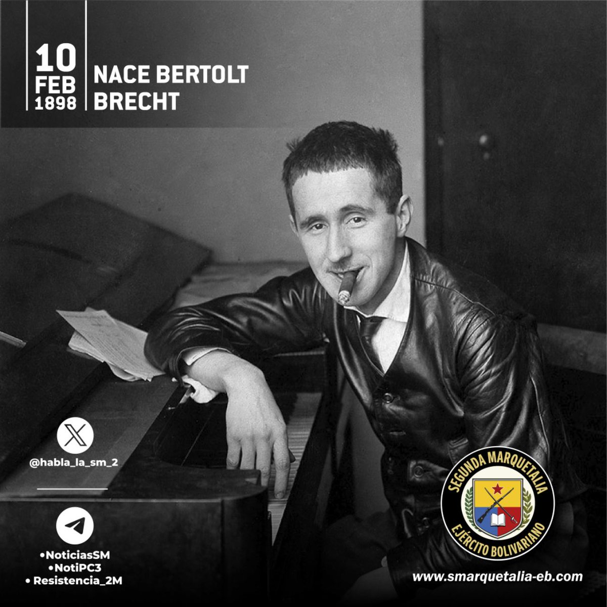 ¡Asiste a la escuela, desamparado!
¡Persigue el saber, muerto de frío!
¡Empuña el libro, hambriento! ¡Es un arma!
Estás llamado a ser un dirigente.