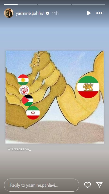 DanaNawzarAli's tweet photo. This was posted by Yasemin Pahlavi, the wife of Israel’s man for Iran

Any Kurds who still has any hopes in Israel is just a donkey 

This alliance doesn’t exist, unfortunately, but it must exist. Kurds, Arabs, Persians and Turks against supremacist Jews and their mercenaries. https://t.co/NBNWB2K78w