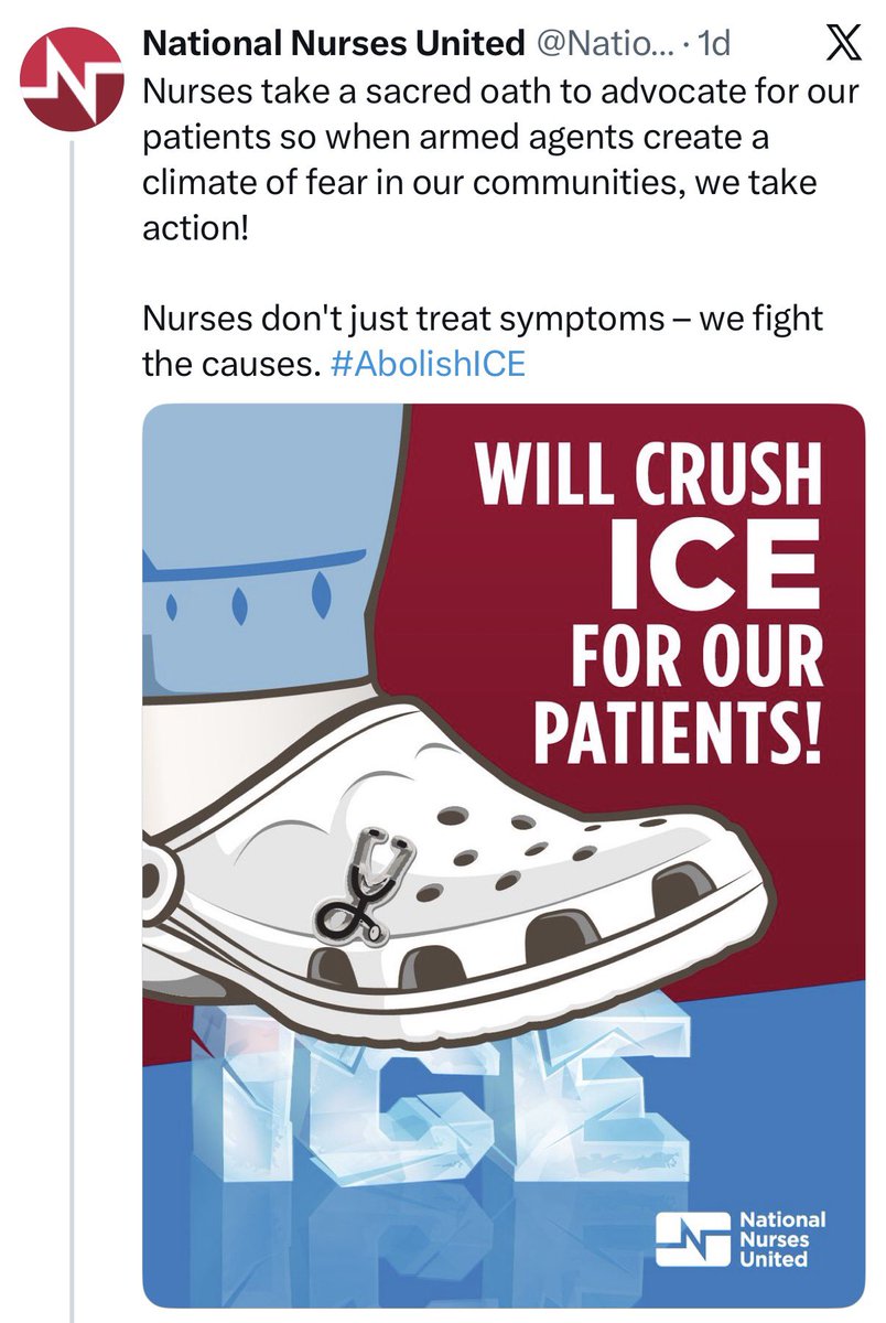 They represent 225,000 nurses nationwide.

This is absolutely terrifying.

Conservatives are not safe receiving care in the healthcare industry