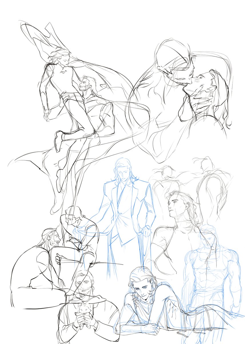 10000ta's tweet image. 나 사실거의 매일매일 뭘 그릴까하고 스케치 뜨다 음? 이거 작년에그린거아닌가? 음? 내 토르로키덕질인생에 이거 그린적 5번은있는듯 음? 으음? 이러고 놔버림