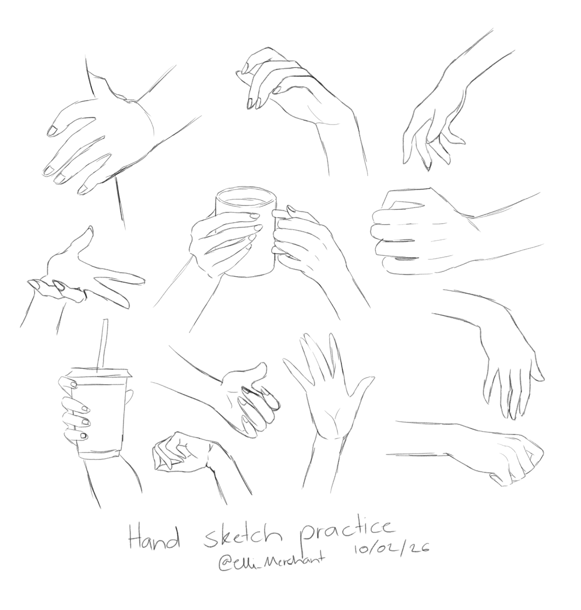 Hand sketch practice