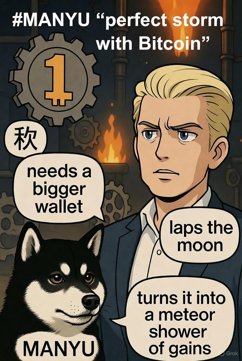 Manyu ($MANYU) holding steady around ~$0.0000000095–0.000000010 today 🔥  

Market cap sitting at ≈$9.5–10M with solid 24h volume $2M+.  

Meme dog energy still strong in this volatile market 🐶💪 

#Manyu #memecoin #ManyuArmy