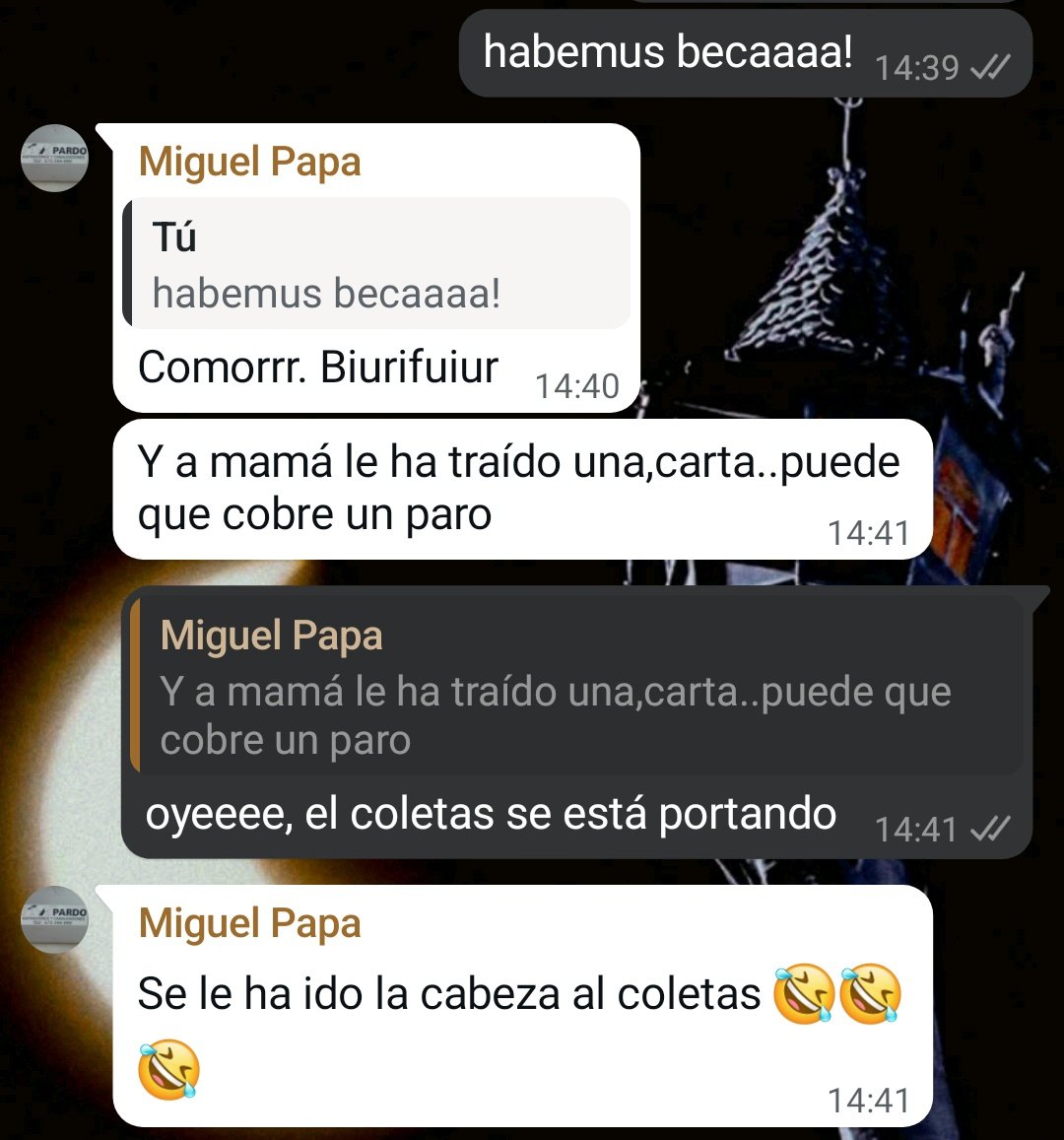 mi padre y yo a veces compartimos la misma neurona