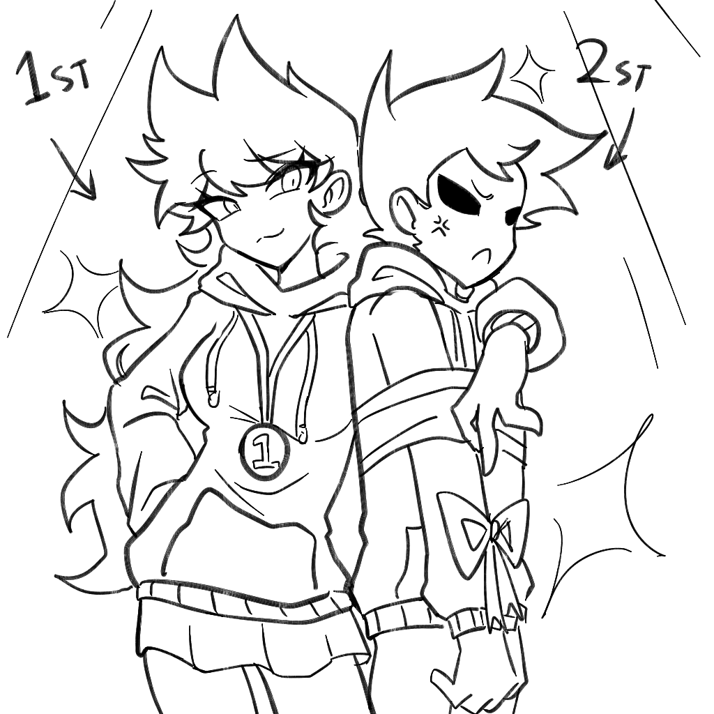 CCai25_nia's tweet photo. Extra Prizes... is 2st. #toritom #tordtom #eddsworldfanart 第一名的奖品是第二名... https://t.co/xKiqK2IGGJ