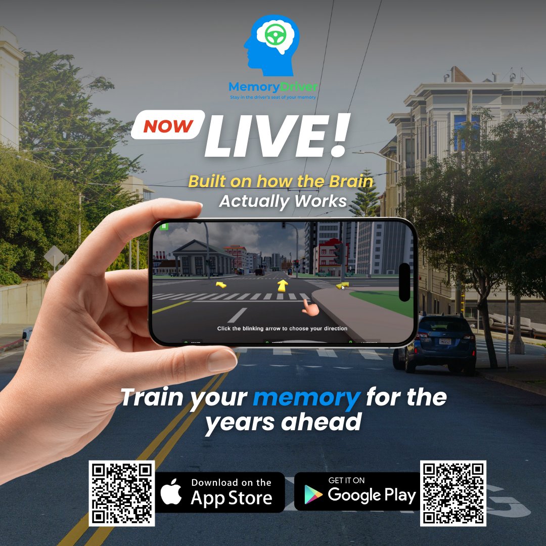 EvonMedics's tweet photo. 🚀 MemoryDriver is now LIVE.

Built on neuroscience and spatial memory, designed to strengthen attention and recall the way the brain actually works.
Train your memory for the years ahead.
🧠 Download now.
App Store : https://t.co/8qaW93KwjI
Google Play: https://t.co/6DqnTQJ7Dn https://t.co/gAxY493IOt