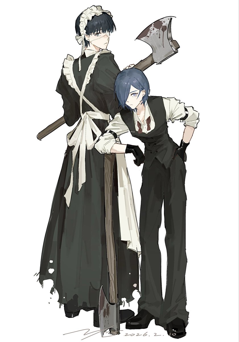 IF：清道調酒師と副官の男僕

#霧嶋董香
#金木研
#東京喰種
#カネトー
#touken  
#TokyoGhoul