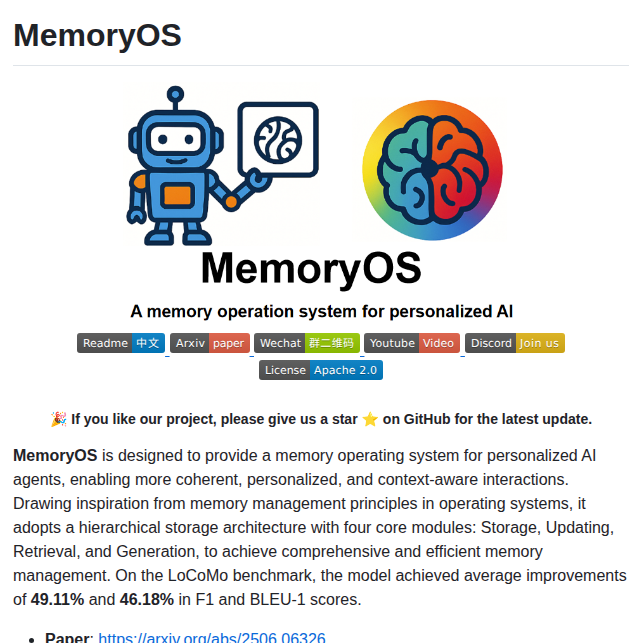 tom_doerr's tweet photo. Memory management system for AI agents

https://t.co/MAS96TrNX6 https://t.co/tyJbvTeoIQ