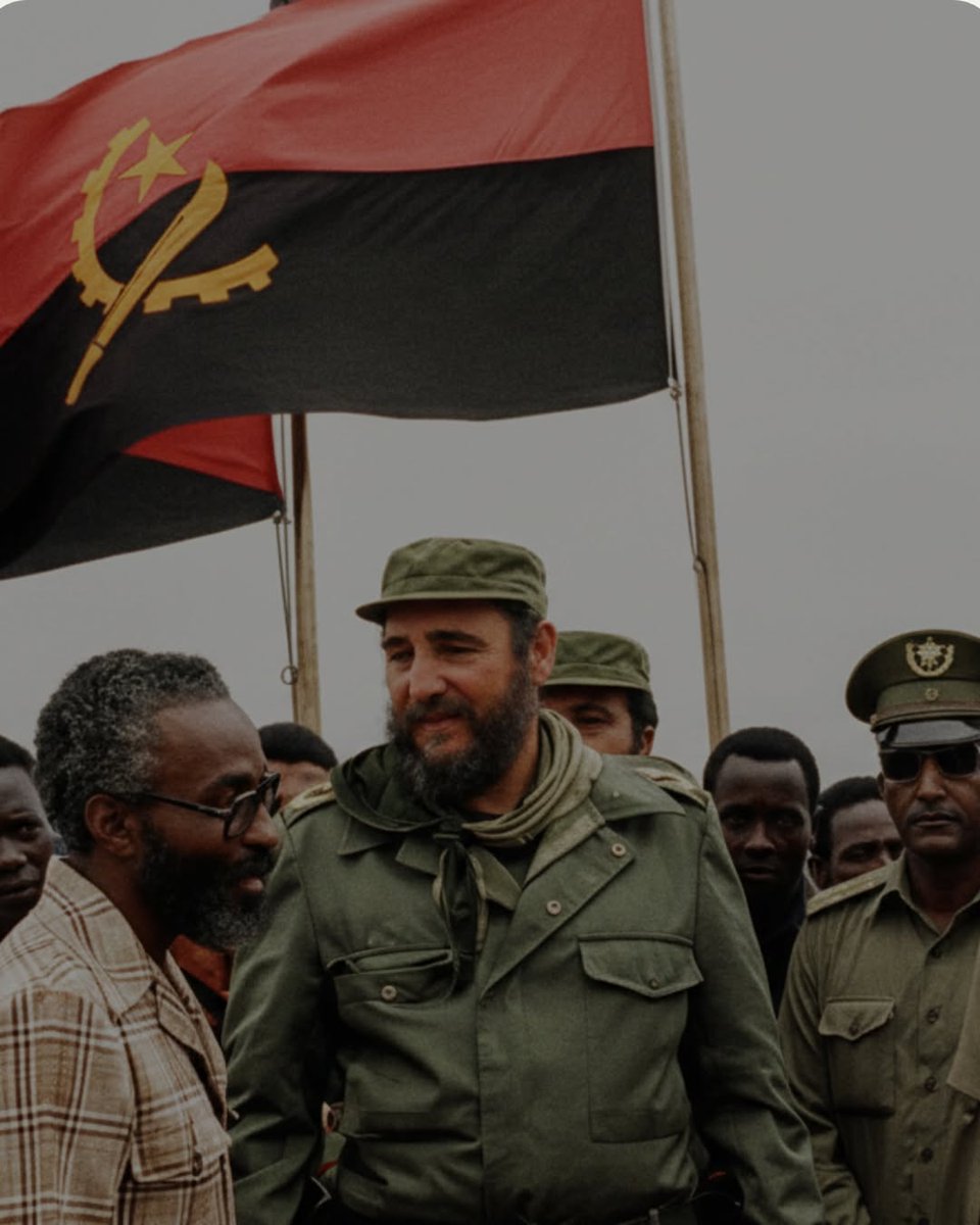 Fidel Castro in Angola. March 1977.