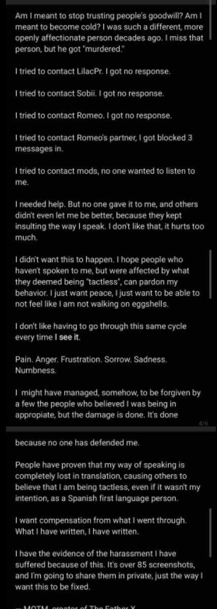 This document is a last time trying to talk with everyone to solve things. I did everything to treat privately and I am still waiting to solve things privately.

Do not Harass anyone involved. Its okay to question, but do it respectfully.

#outcomememories #sonicexe #execommunity