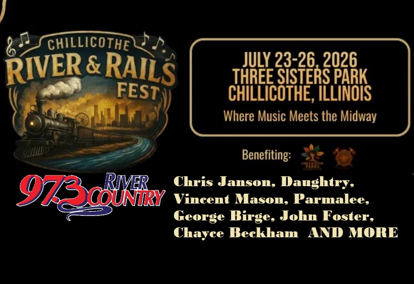 973NASH's tweet photo. Win your River and Rails Fest tickets all next week, going down July 23rd-25th at Three Sisters Park in Chillicothe! Here’s your chance to win tickets AND your choice of meet and greet for your favorite artist! Starts Monday
https://t.co/Wx2uDoSb4o https://t.co/YSDLO3zaGe