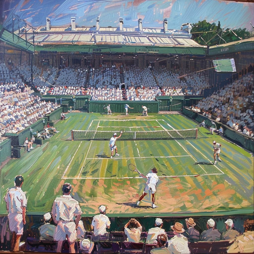 One of the earliest paintings about Wimbledon in 1929.

Iconic ✨