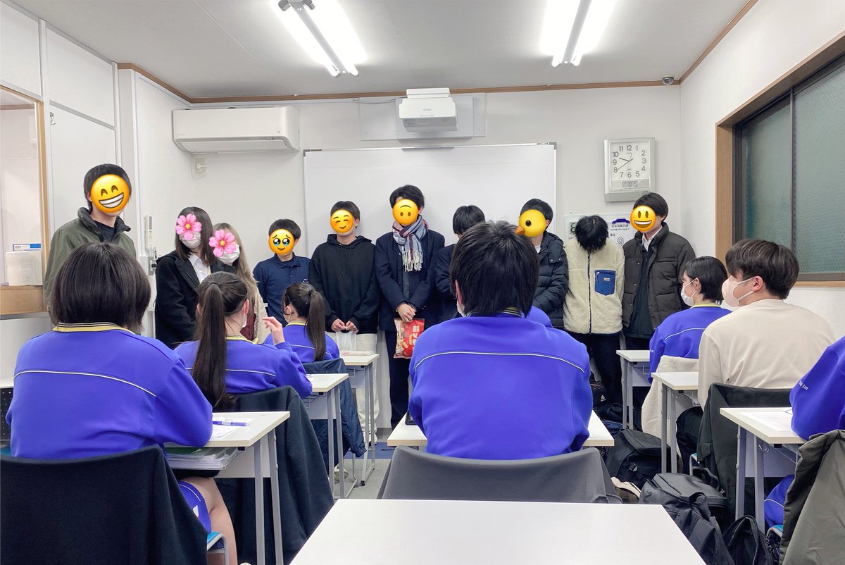 今日は卒塾生による激励会。初代の子達が初めて以来、18年続く恒例行事
