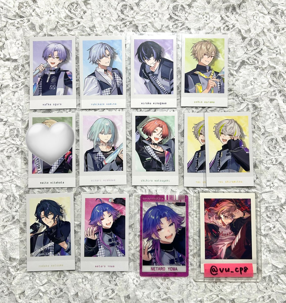vu_cp8's tweet photo. 【交換】エイトリ おもライ クリアカード リングライト 特典 チェキ風カード

譲　可不可 雪風 季肋 潮 幾成 千弥 糖衣 夜鷹 子タろ

求　リンライ→凪 (決まり次第琉衣or定価)
特典→練牙(決まり次第 琉衣 凪)
クリカ→凪(全身>アップ)

おもライ2日目昼公演前(後)or郵送◎
都内手渡し検討いたします https://t.co/qXW2UKdMs0
