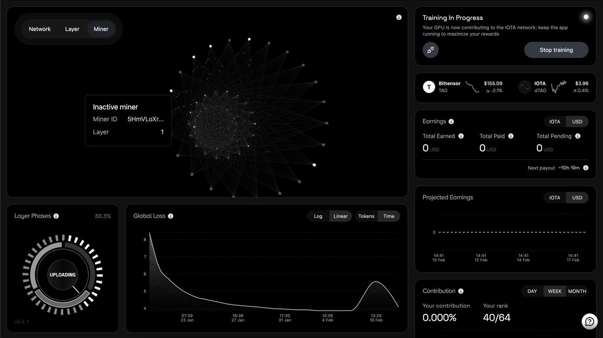 Si vous avez un Mac, vous pouvez littéralement en 3 clics mettre à profit votre puissance de calcul inutilisée en installant le logiciel développé par <a href="/MacrocosmosAI/">Macrocosmos</a>, et ainsi gagner des tokens du subnet IOTA (que vous pouvez revendre bien sûr contre du $TAO et du $ si vous le