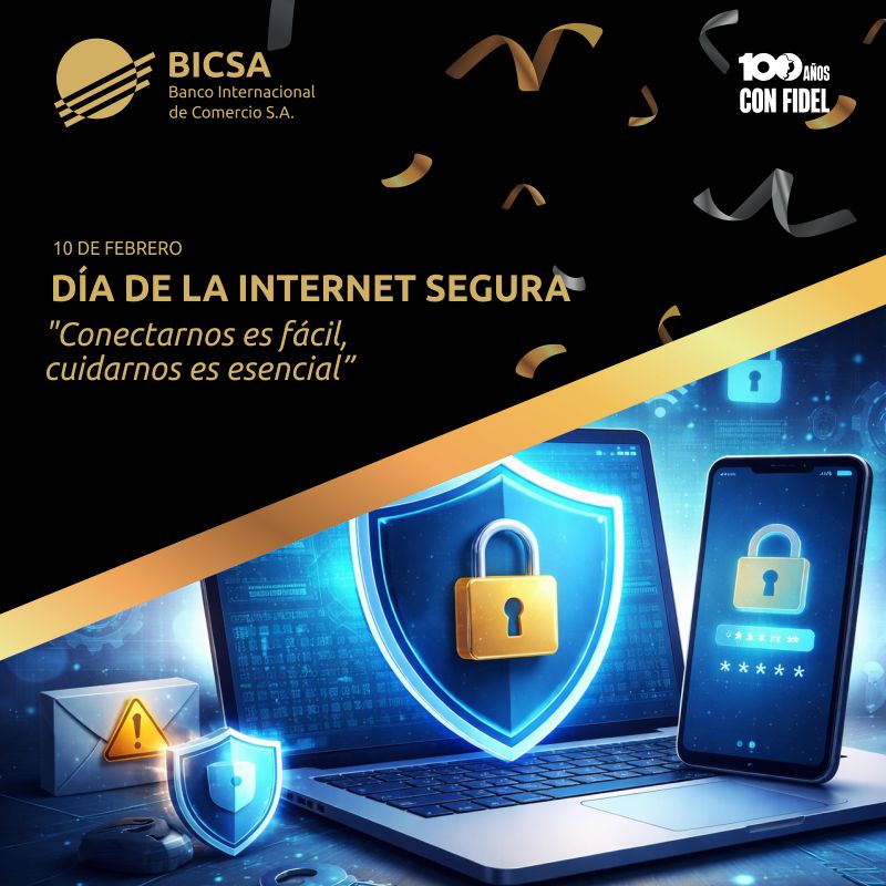 💻✨ La seguridad en Internet es también seguridad para nuestras familias y proyectos.En BICSA trabajamos cada día 🤝 para que tu confianza viaje segura 🔒 en el mundo digital 🌐
Porque cuidar tu información 📊 es cuidar de ti!
#InternetSegura 🌐🔒  #CiberConfianza 🤝💻