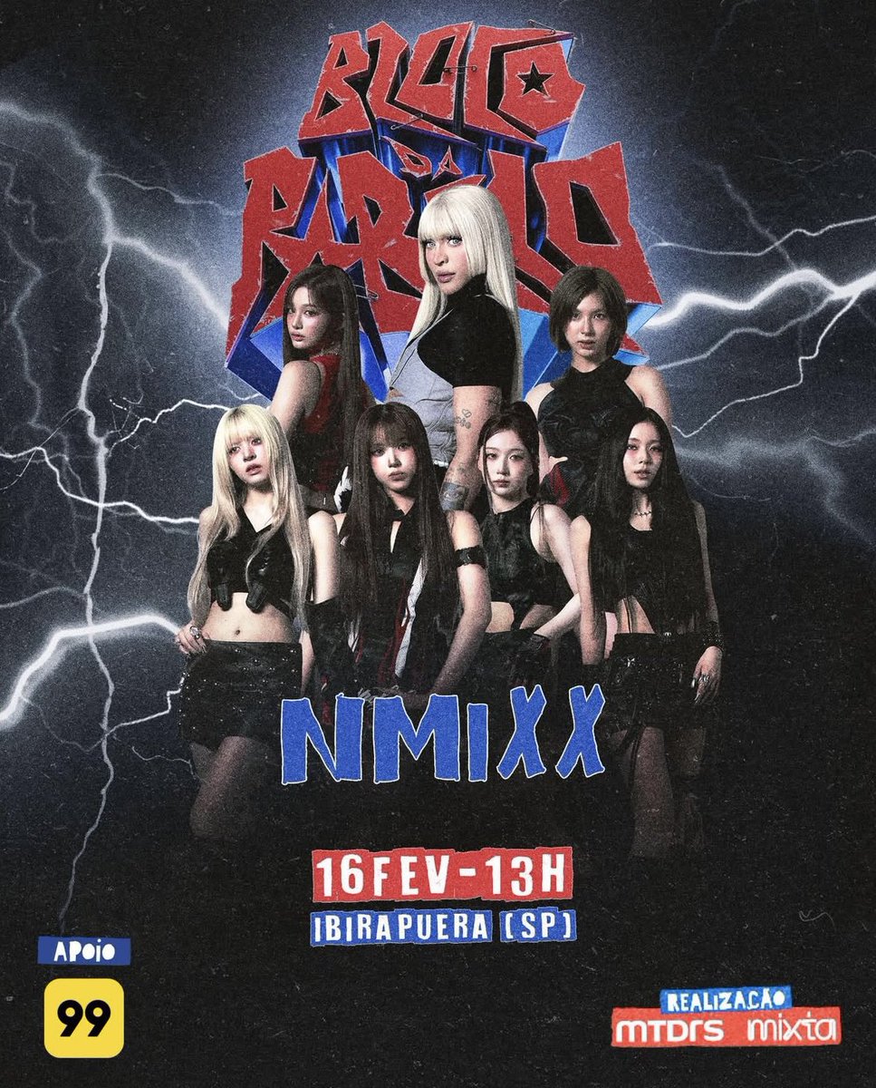nmixxiee's tweet image. With their upcoming appearance at Bloco da Pabllo, NMIXX are set to become the first K-pop group to perform at a Brazilian Carnival blocks, and the first K-pop act to do so since PSY in 2013.