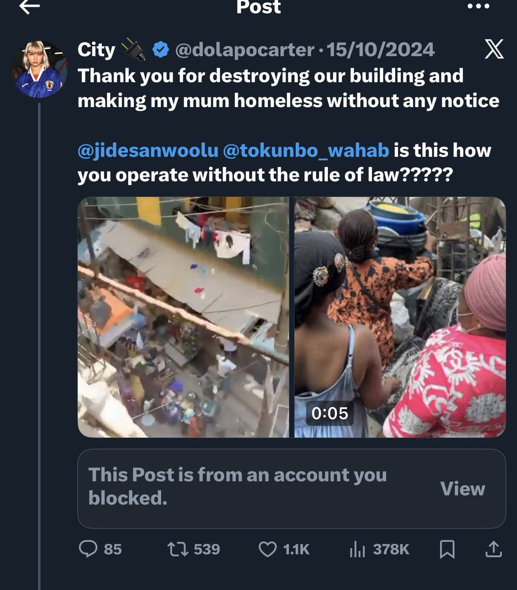 My mom’s house was demolished in 2024. I tweeted and shouted just like you till today no compensation or reprieve

If we don’t stand up against these bullies what’s the use of our free will?