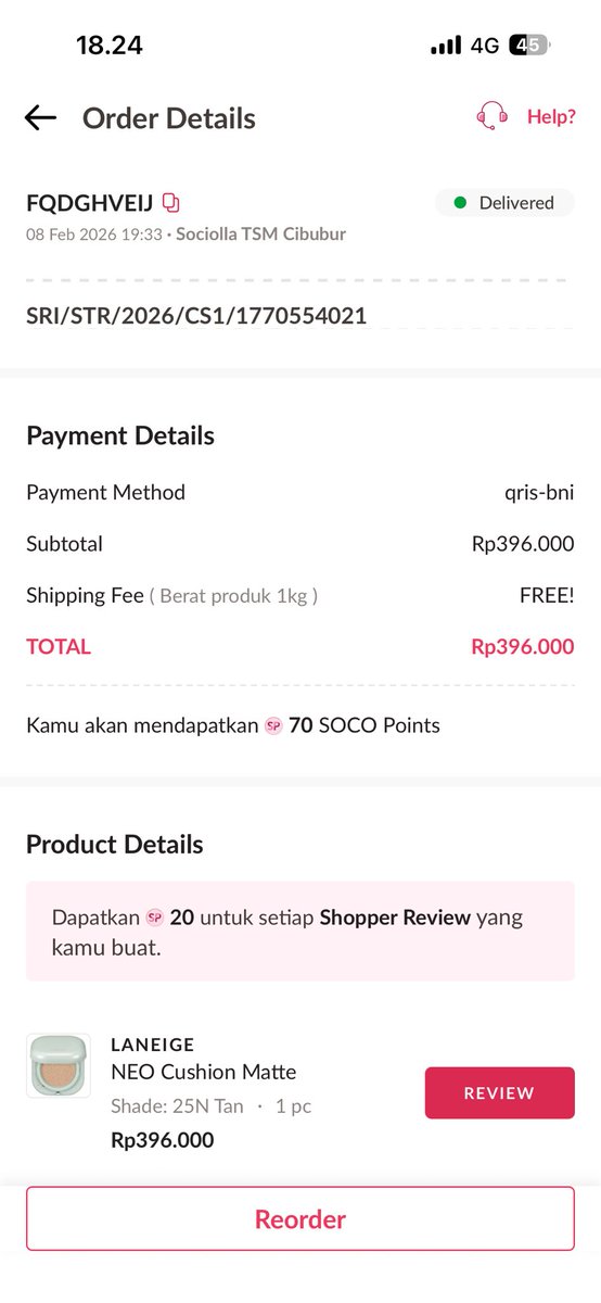 intaack's tweet photo. haloo temen-temen, aku mau wts pl cushion laneige yang matte shadenya 25N tan! (dijual karena aku salah shade hehe) baru sekali pemakaian banget dan masih ada boxnya.
aku jual di 370k bisa nego tipis yaaa

📍depok, jawa barat
#wts #wanttosell #cushionpl #cushion #laneige https://t.co/VUcgcrnEPy