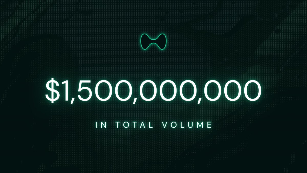hyenatrade's tweet photo. HyENA has crossed $1.5B in total volume

$500M+ added in the last week alone https://t.co/2SOWgoFrNR