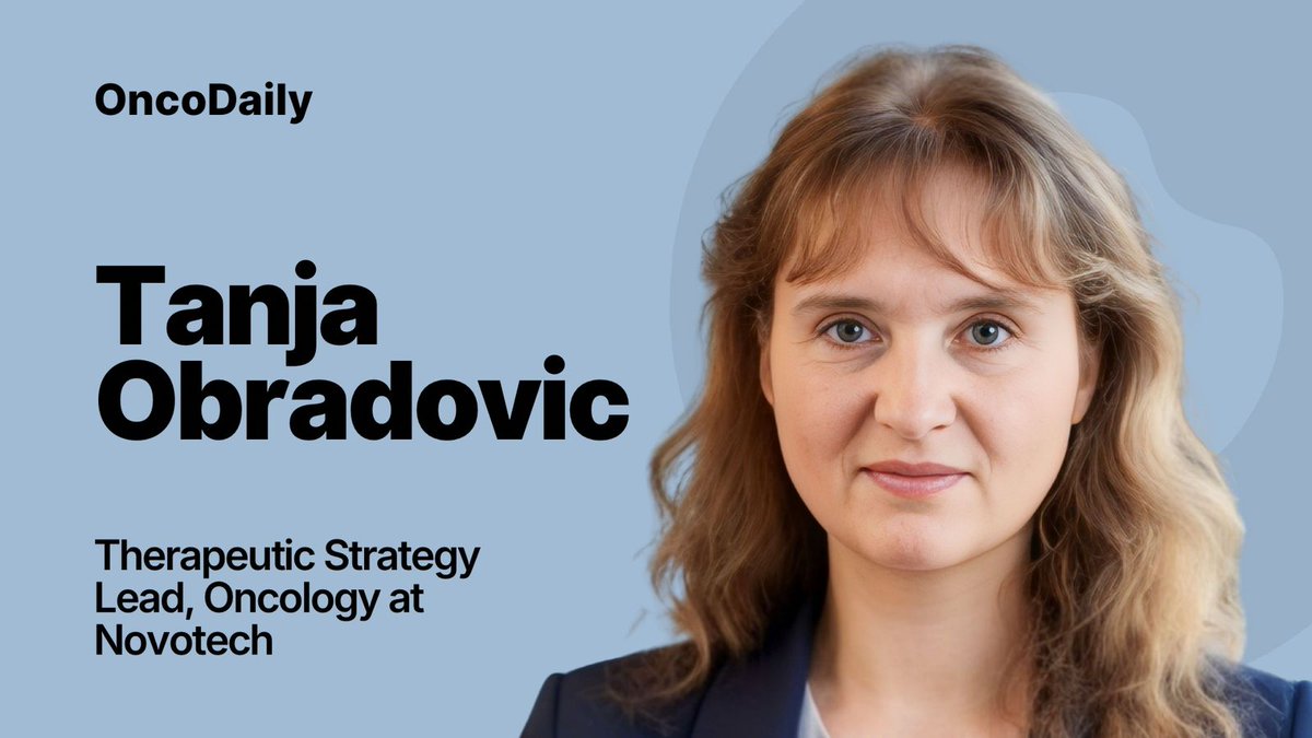 oncodaily's tweet photo. Tanja Obradovic Starts a New Position as Therapeutic Strategy Lead, Oncology at Novotech (@novotechCRO)
https://t.co/Y9JH0I5kHj
#OncoDaily #Oncology #Cancer #Health #Medicine #Novotech #MedX https://t.co/CwvD0j1Ngk