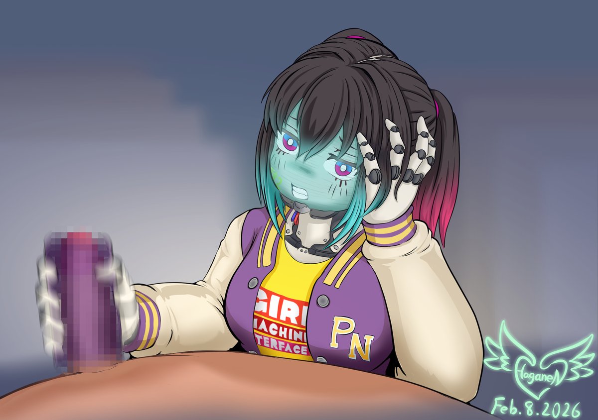 リクエストいただいた、嫌々しごいてくれるマキナちゃん…描かせていただきました!
ご依頼ありがとうございました! 