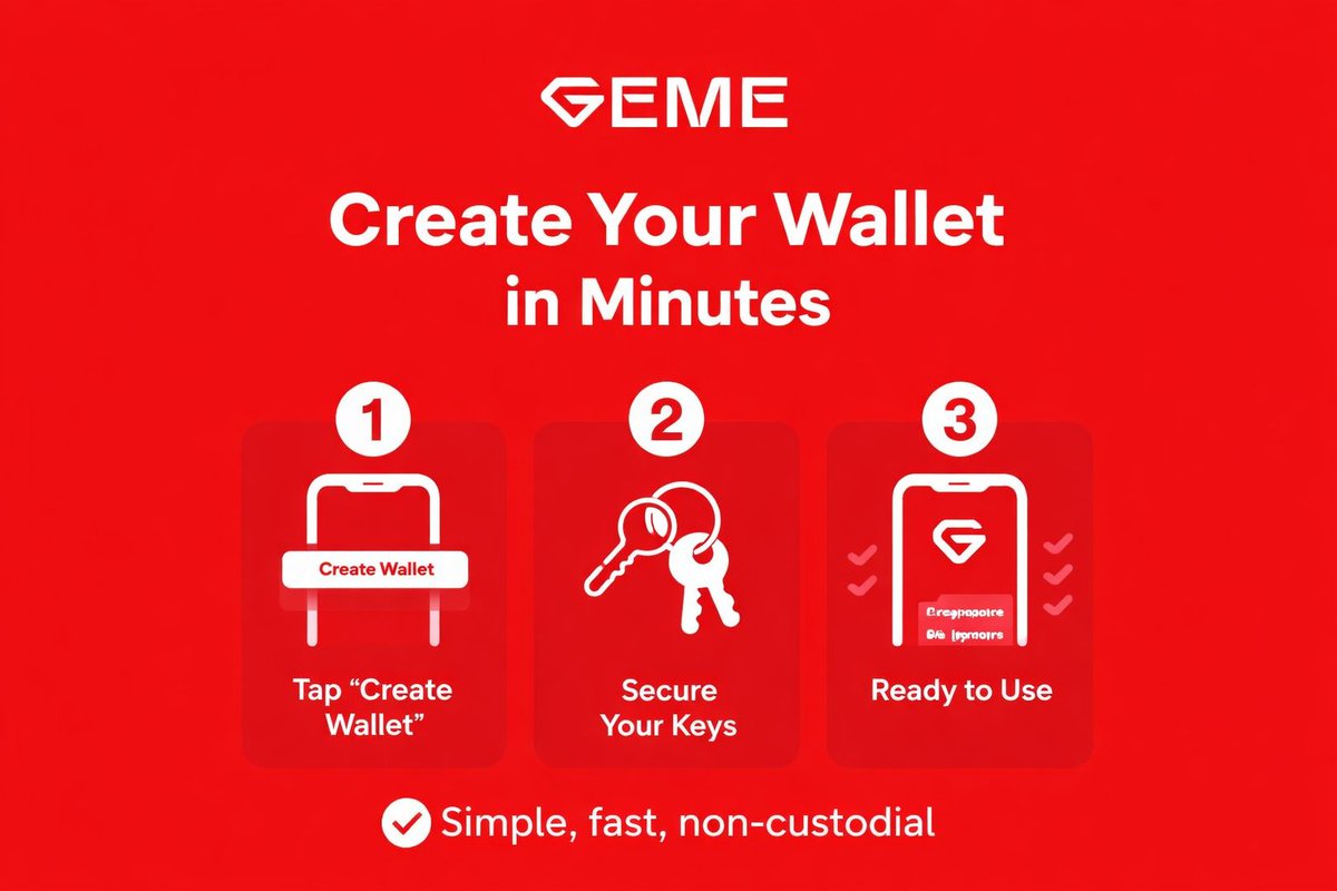 major_mary42515's tweet image. 1/
Getting started with crypto shouldn’t be complicated.
With @GemeWallet, you get a clean, non-custodial wallet on Telegram and the web—built for simple, secure asset management across chains.
No clutter. No confusion. Just control.
#GEME #CryptoWallet #Web3