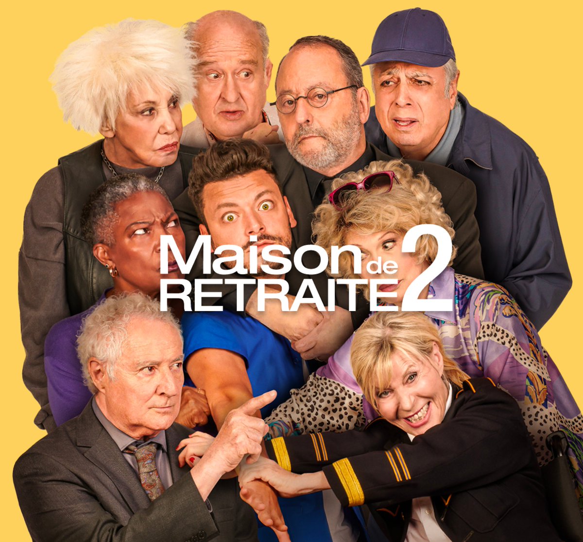 NMalaboeuf's tweet photo. INÉDIT- #MaisonDeRetraite2 en prime time sur @TF1 le dimanche 1er mars ! @kevadamsss @chantalladesouO #MDR2 https://t.co/q6n5stHlSI