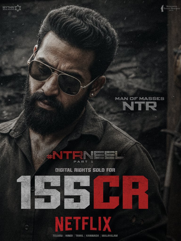 Untitled #NTRNeel Part 1 Digital Rights Across All 5 Languages Sold To <a href="/netflix/">Netflix</a> For ₹155 Crores 🔥

Given Today’s OTT Market Conditions, That’s An Absolutely Massive Deal 🐯

<a href="/tarak9999/">Jr NTR</a> <a href="/NetflixIndia/">Netflix India</a> <a href="/Netflix_INSouth/">Netflix India South</a> 

#ManOfMassesNTR <a href="/NTRNeelFilm/">#NTRNeel</a>