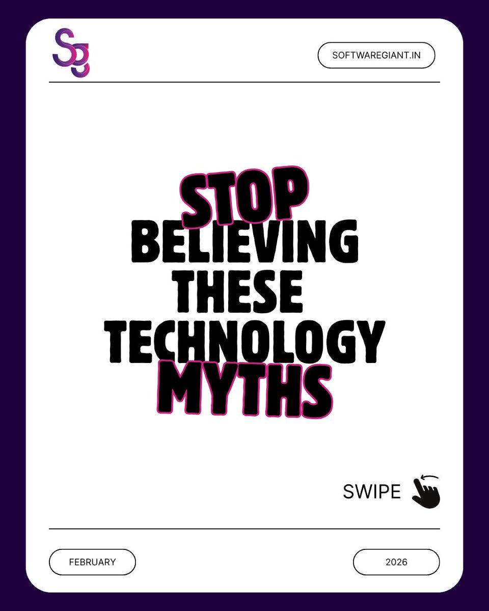 _Software_Giant's tweet photo. Technology only works when it’s backed by clear strategy, strong processes, and the right people.
Tools don’t create results, how you use them does.

#mythology #technicalmyth #Tech #software https://t.co/nYwE3NME5u