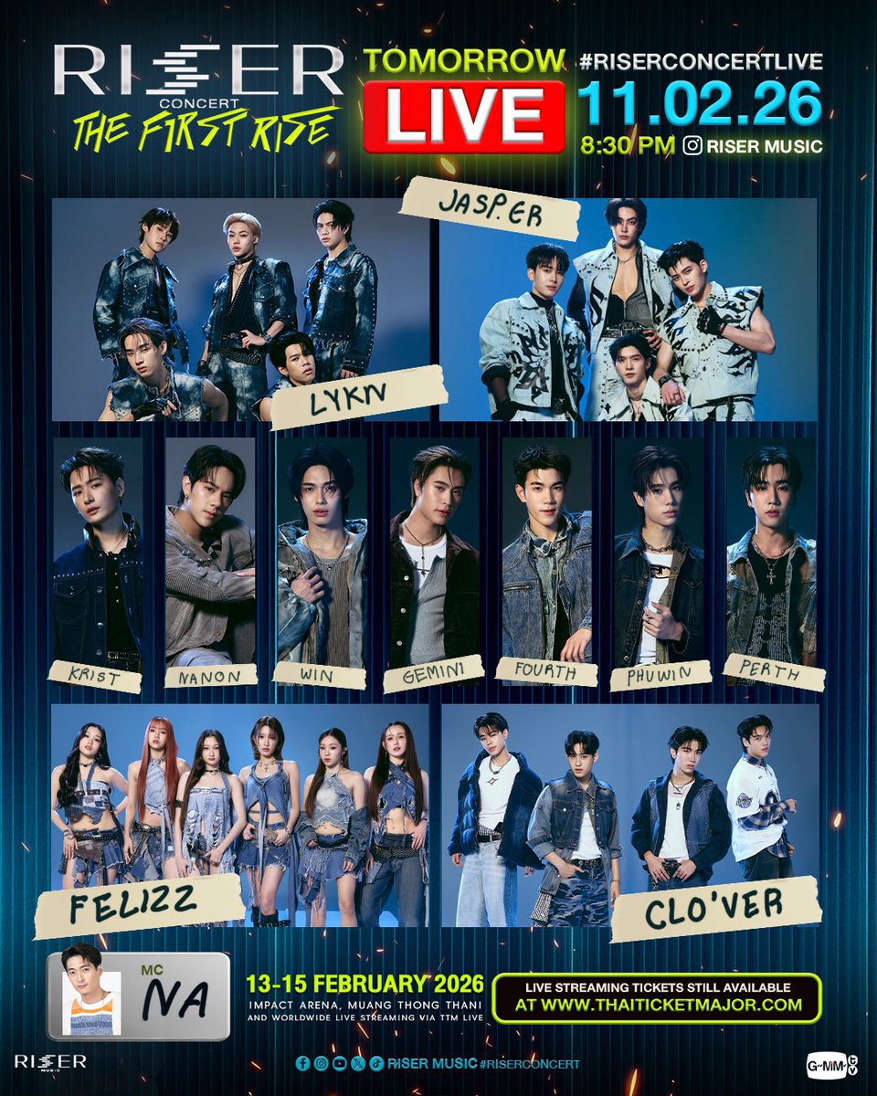 SantaOfficialTH's tweet image. ◞♡ #SANTAPPSchedule with #JASPER ♦️

' #RISERCONCERT : THE FIRST RISE LIVE '

🗓️ 11 FEB 2026
⏰ 20.30 น. | 08.30 PM (GMT+7) 
🔴 IG : RISER MUSIC

🔗 : x.com/intent/tweet?t…

🔑 JASPER LIVE RISERCON
#️⃣ RISERCONCERTLIVE
📈 Start trend 20.15น. | 08.15 PM (GMT+7) 

⚠️…