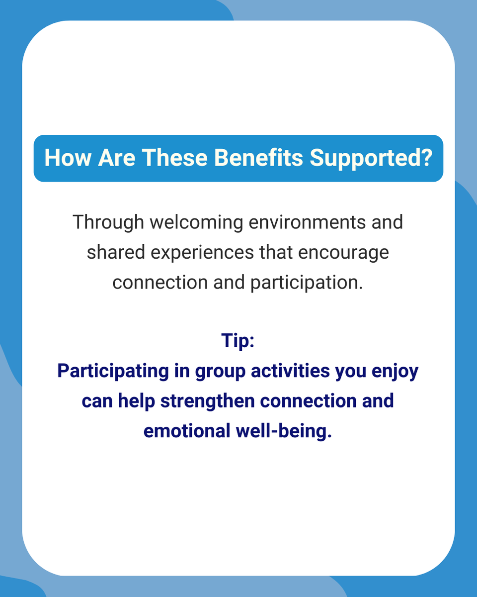 Therapeutic recreation supports social and emotional well-being by creating opportunities for connection, belonging, and positive experiences.

#TherapeuticRecreation #SocialWellBeing #EmotionalWellBeing #CommunityConnectio