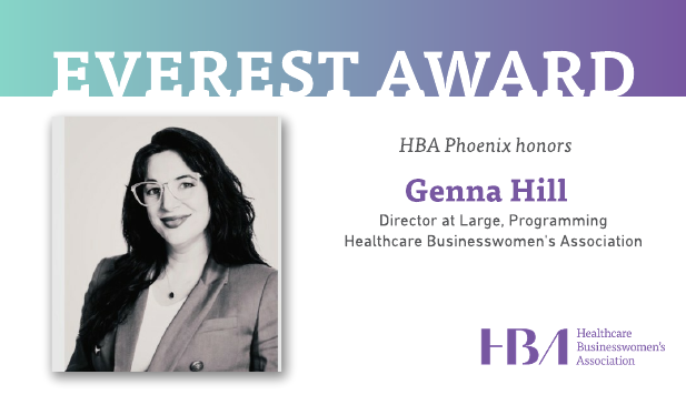 #HBASouthwest and #HBA Phoenix is excited to announce Genna Hill As the 2025 Everest Award Winner! The Everest award honors a significant accomplishment that went above and beyond the call of duty or was considered previously impossible.

Congratulations Genna! 💜