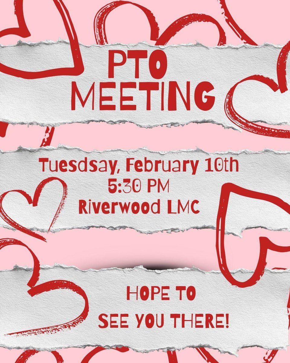 PTO meeting tonight!  Hope you can make it!  Come hear about our Coin Wars fundraiser.  Childcare is provided.  #riverwoodrocks  #d15rocks