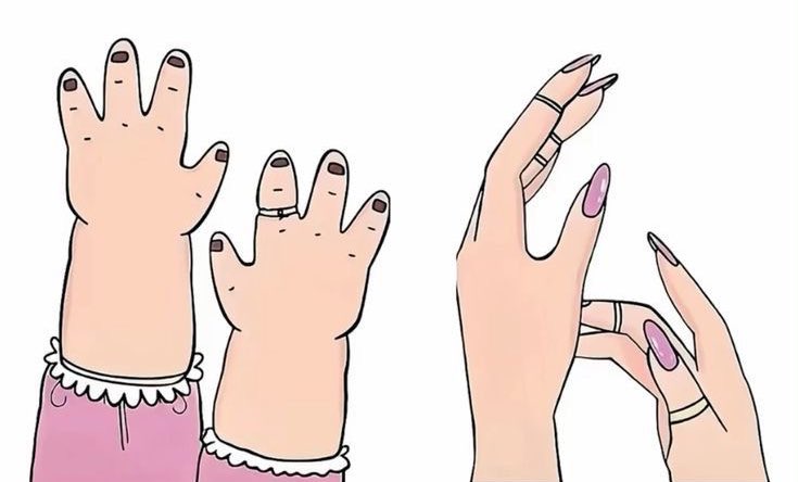 my hand without.            my hand with
             nails.                                      nails