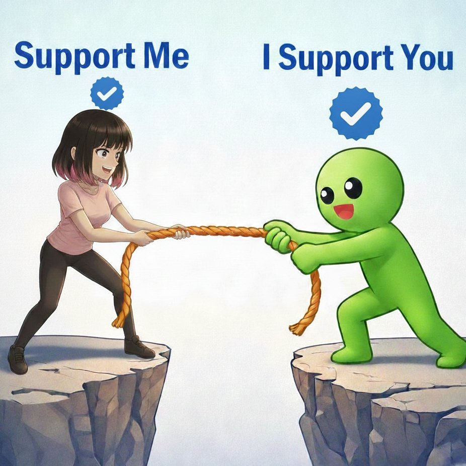 اصحاب الحسابات الصغيره دعونا ننمو معا التفاعل يزيد من الوصول لذا دعونا نتابع بعض وندعم بعض هل انت مستعد
رد في التعليقات واعادة نشر 🤝